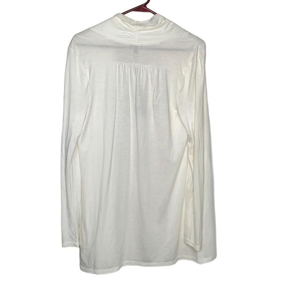 New Talbots womens open front Blouse Cream XSmall L/S BNWT - Picture 4 of 5